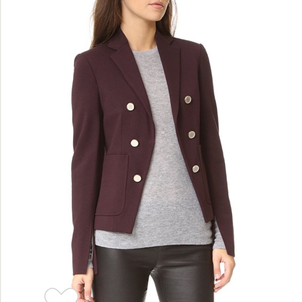 Theory Jonita K Blazer Jacket Garnet - Picture 2 of 5